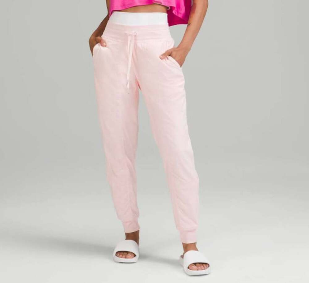 Lululemon Dance Studio Mid-Rise Lined Jogger Strawberry Milkshake Size 4